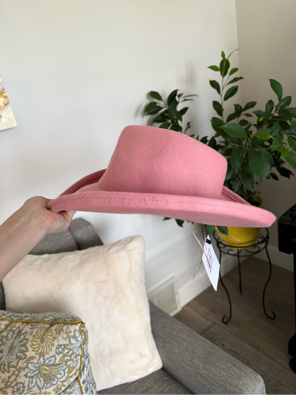 Olive and Pique Pink Cowgirl Hat, New with Tags.